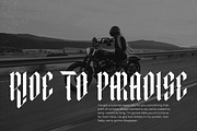Kingslayer - Modern Blackletter Font, a Blackletter Font by FactoryType Studio (Thumbnail 8 of 10)