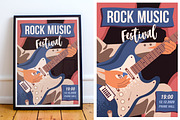 Music festival promo posters set, a Background Graphic by Good Studio (Thumbnail 2 of 5)