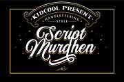 Murghen Script, a Script Font by senzana (Thumbnail 1 of 4)