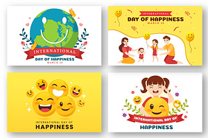 15 World Happiness Day Illustration