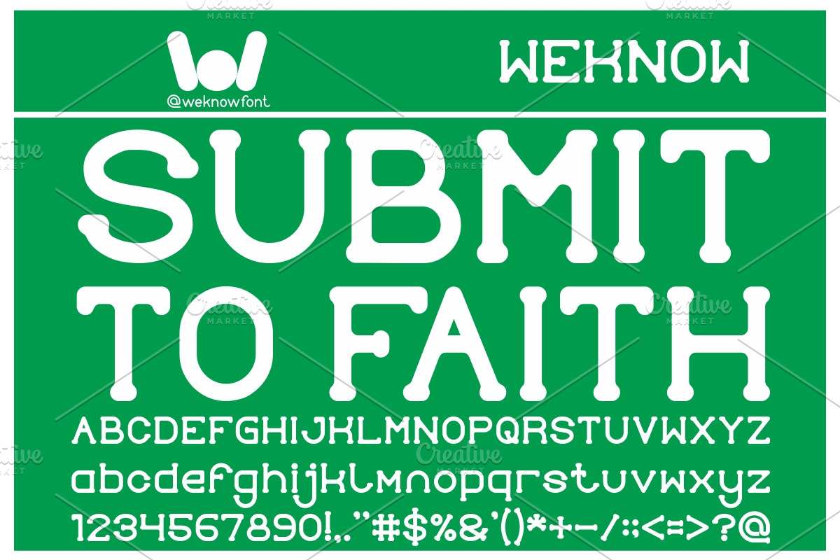submit to faith font, a Font by weknow (Photo 4 of 5)