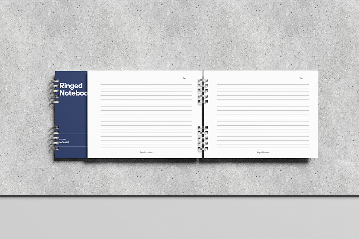 Ringed Notebook Mockup, a Books & Magazine Mockup by Twins_studio926 (Photo 3 of 5)