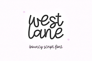 West Lane | Bouncy Script Font, a Script Font by KA Designs (Thumbnail 1 of 10)