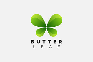 Butterfly Leaf Eco Abstract Logo