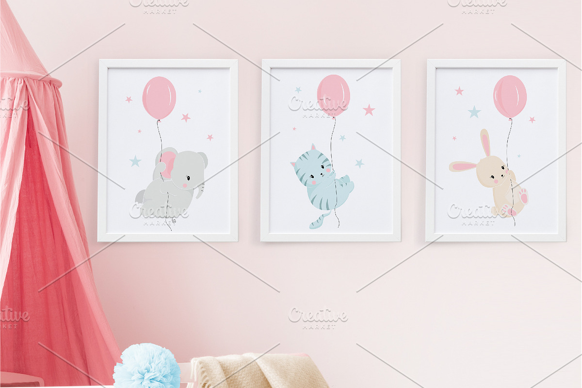 Hand Drawn Flyer Animals, an Animal Illustration by Black_sun (Photo 3 of 4)