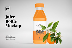 Juice Bottle Mockup, a Packaging Mockup by Nina Shaw