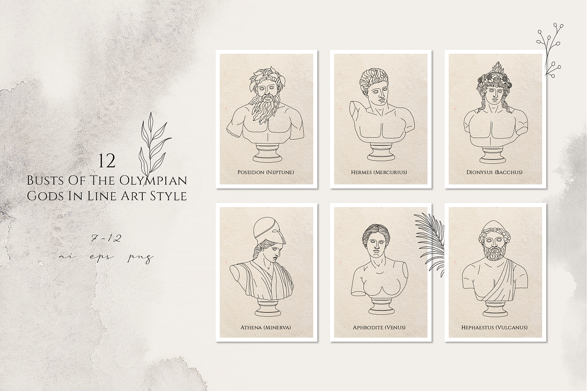 Oh My Gods! 24 Illustrations of Gods, a Decorative Illustration by Cosmic Store (Photo 6 of 13)