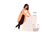 People taking care of clothes set, a Person Illustration by Good Studio (Thumbnail 3 of 10)