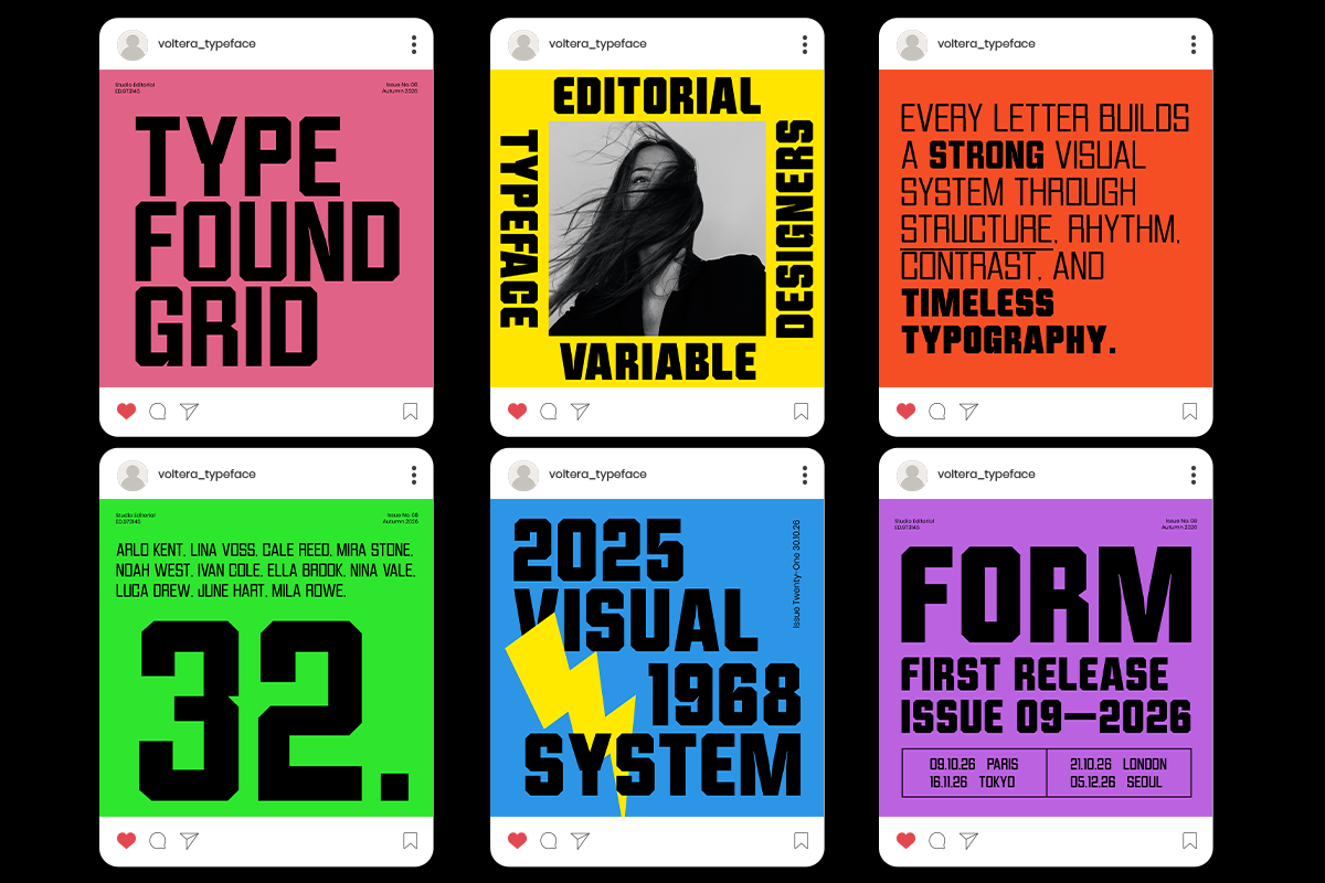Voltera – Condensed Sans Font Family, a Sans Serif Font by Say Studio (Photo 4 of 10)