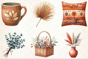 Boho Autumn Aesthetic Clipart, an Illustration by Rose Art (Thumbnail 3 of 5)