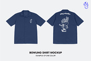 Bowling Shirt Mockup, a Shirt Mockup by DRGSTUDIO (Thumbnail 2 of 4)