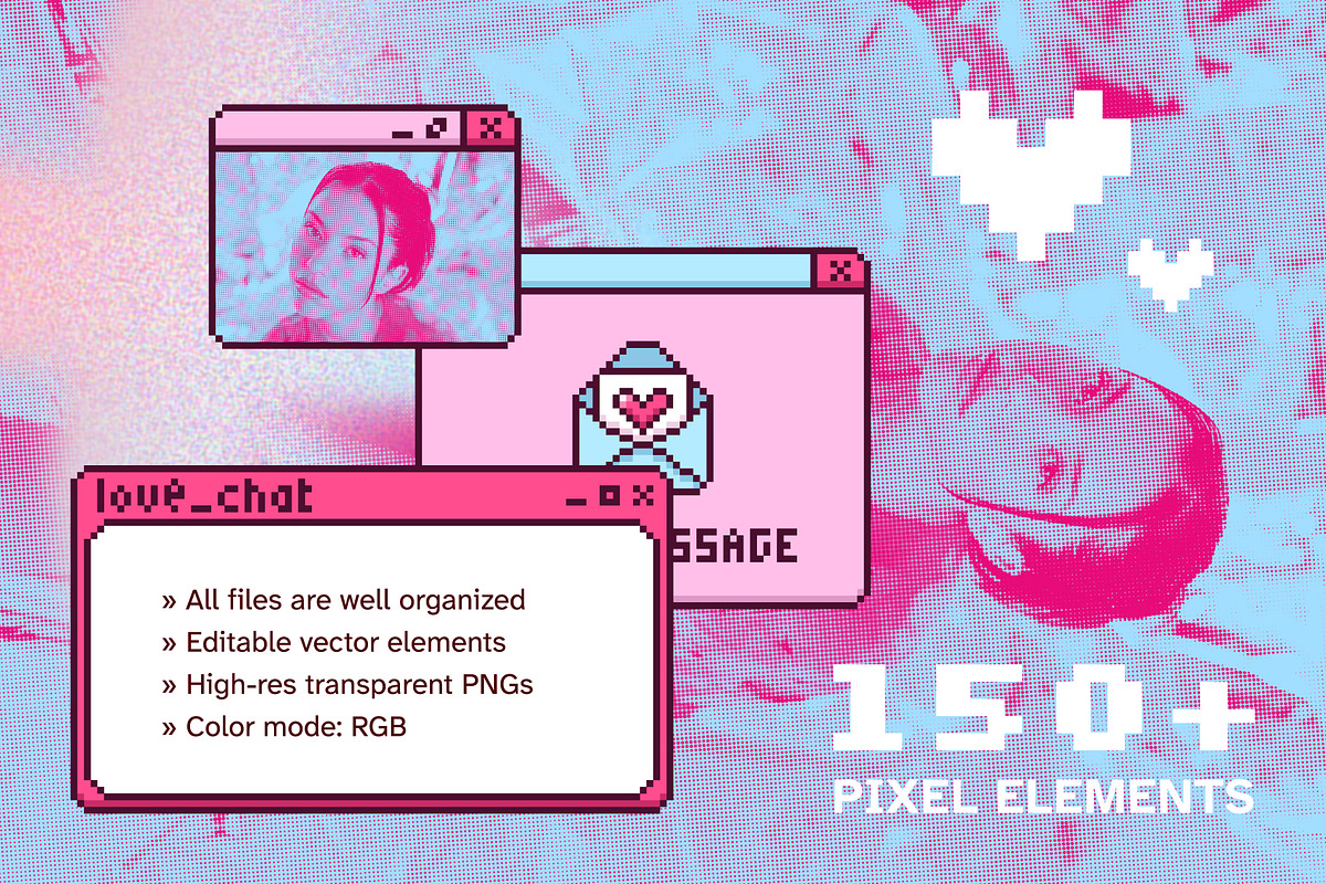 Digital Love: 150+ Pixel Art Kit, an Object Graphic by IuliiaSavko (Photo 2 of 11)