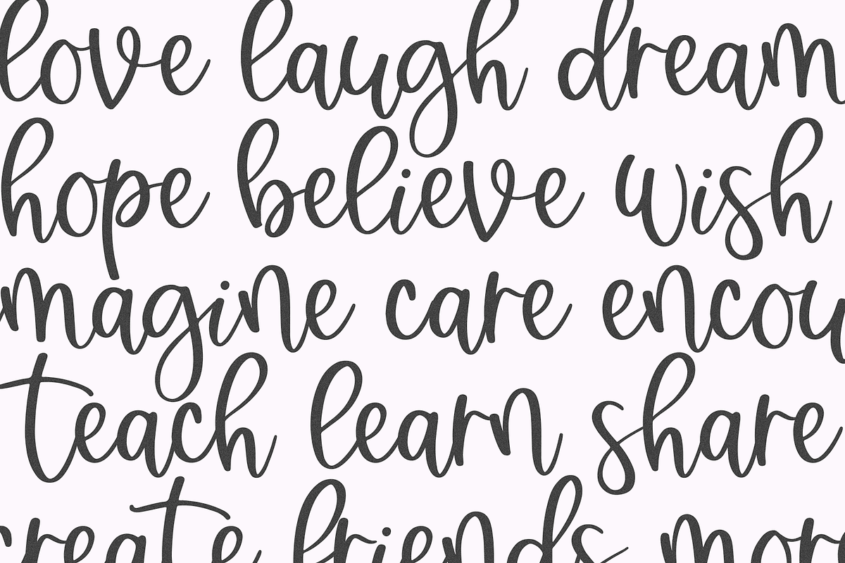 Brightside | Handwritten Script Font, a Script Font by KA Designs (Photo 10 of 10)
