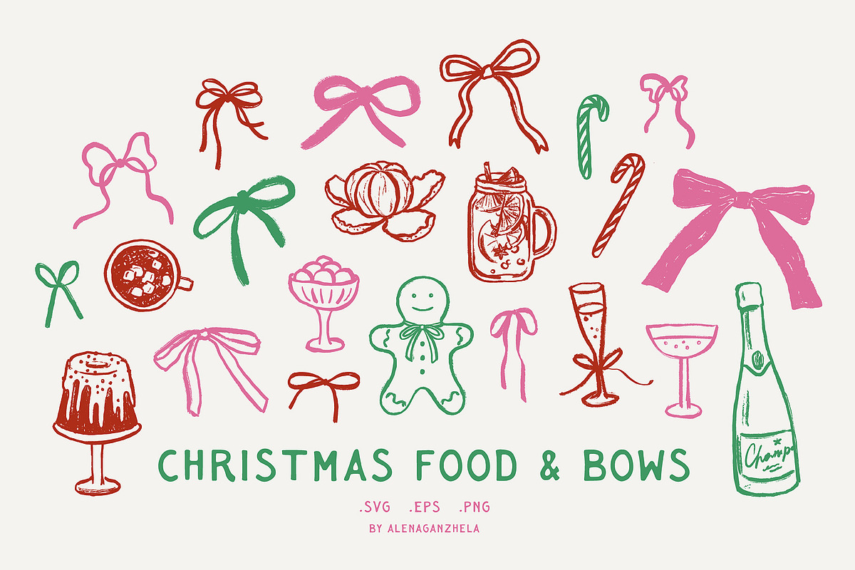 CHRISTMAS ESSENTIALS - whimsical set, an Object Graphic by alenaganzhela (Photo 8 of 10)