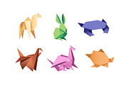 Origami, paper animals set + pattern, an Animal Illustration by PaperTrident (Thumbnail 2 of 5)