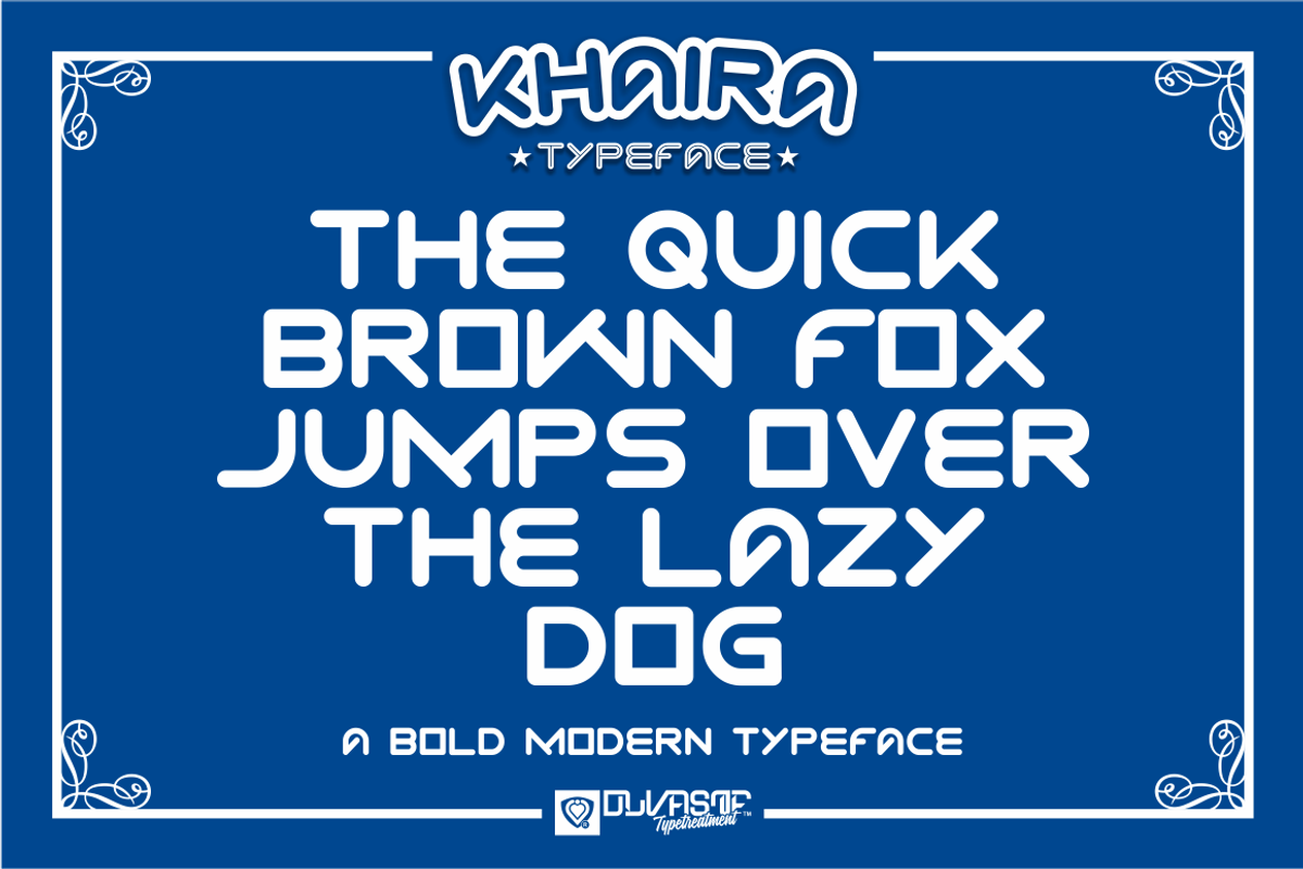 KHAIRA Typeface preview 6