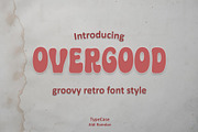 Over Good groovy font, a Handwritten Font by Aldiwangsadipa (Thumbnail 1 of 7)