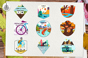 Vintage Camp Badge Logo Mega Kit, a Branding & Logo Template by JeksonGraphics (Thumbnail 10 of 37)