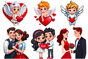 Valentine's Day set, a Seasonal Illustration by MarisoArt (Thumbnail 2 of 5)
