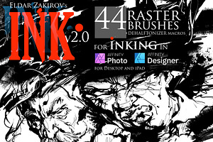 INK. Affinity Photo inking brush set