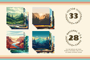 National Park Poster Illustrations, a Decorative Illustration by Vicarel Studios (Thumbnail 7 of 23)