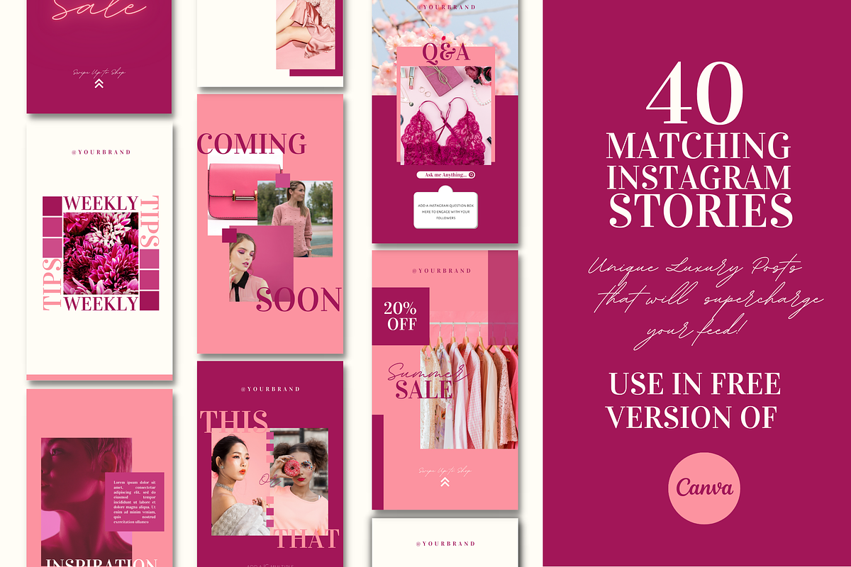 Luxe Editorial Instagram templates, a Social Media Template by Faytemplates (Photo 3 of 10)