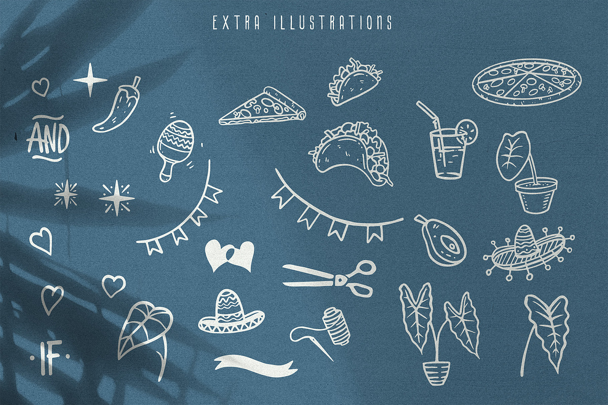 Alocasia-Trio Font Combination, a Script Font by Burntilldead (Photo 16 of 17)