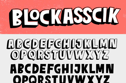 Blockasscik, a Handwritten Font by Chris Piascik