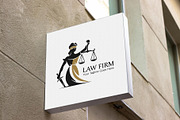 Modern Lady Justice Logo Template, a Branding & Logo Template by YUDesignStore (Thumbnail 2 of 8)