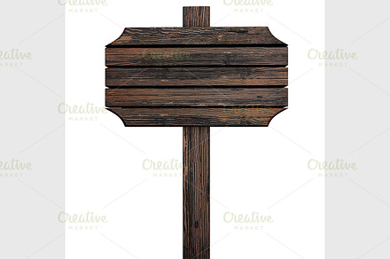 wooden sign
