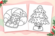 Merry Christmas Coloring Pages #4, a Seasonal Illustration by Inkivelle Studio (Thumbnail 2 of 3)