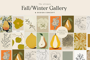 Autumn & Winter Flowers And Posters