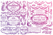 600+ Vintage Frames and Emblems, a Decorative Illustration by Anna Ozerina (Thumbnail 3 of 11)