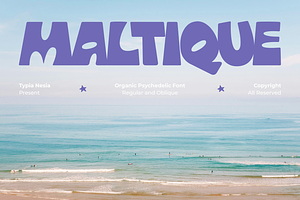 Maltique - Psychedelic Retro Font
