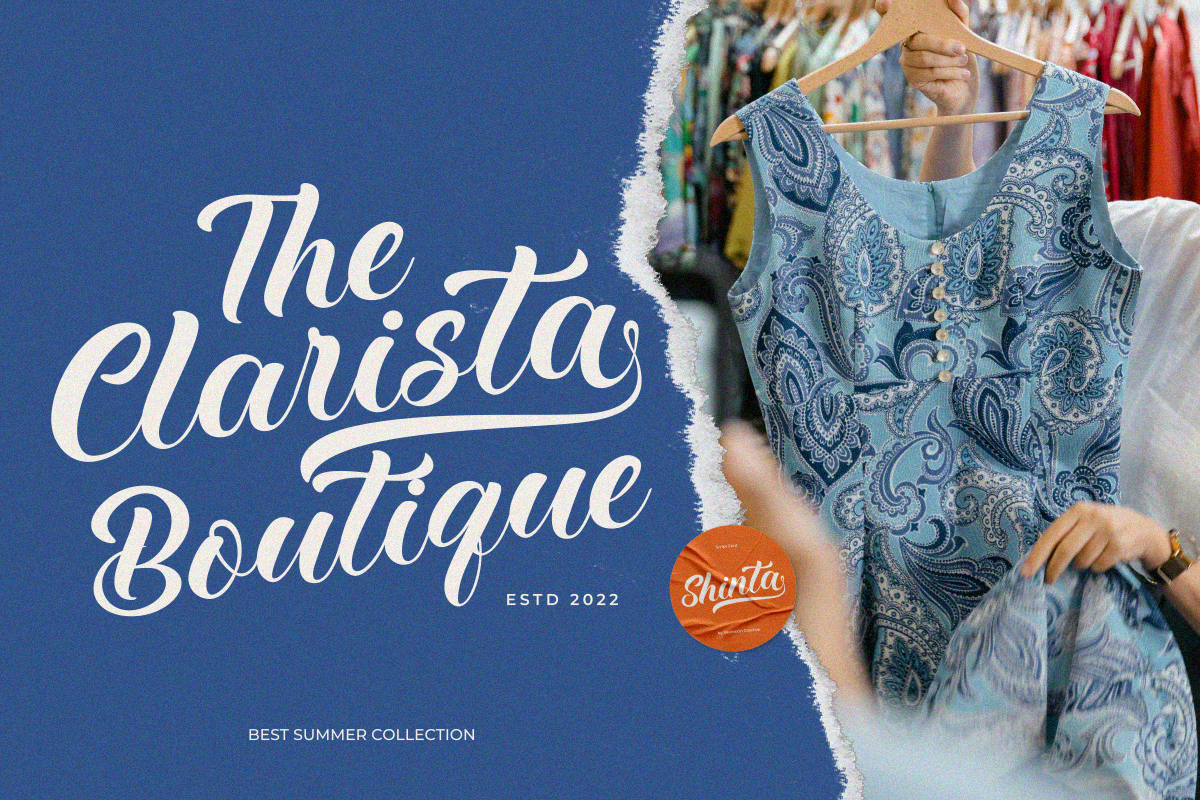 Sc Shinta, a Script Font by saemoon creative (Photo 4 of 16)