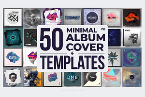 50 Minimal Album Covers Bundle
