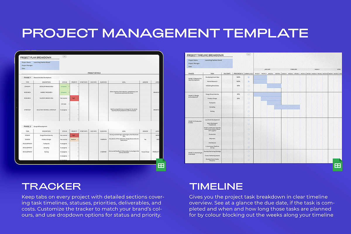Fashion Project Management Bundle, a Templates & Theme by The Fashion Work Store (Photo 3 of 9)