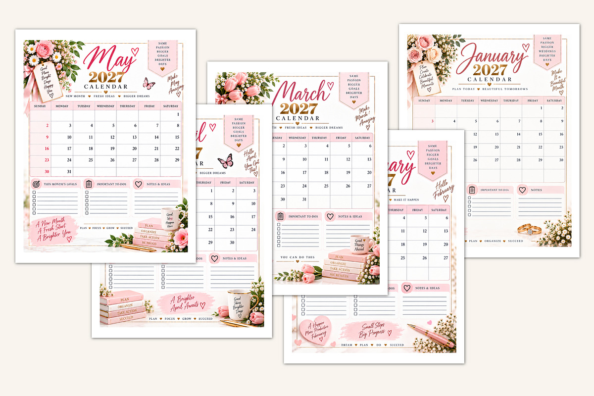 2027 Wedding Business Planner, a Stationery Template by Designmela01 (Photo 3 of 5)