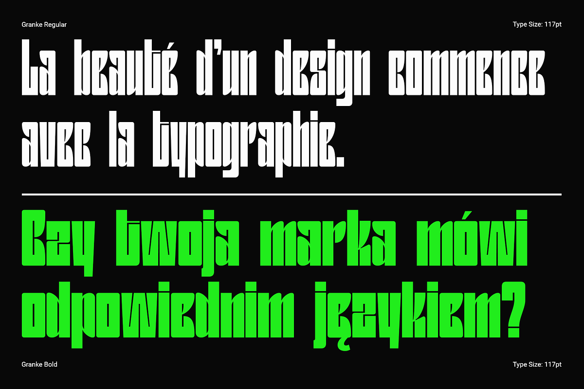 Granke - A Bold Display Typeface, a Sans Serif Font by Valentino Vergan (Photo 13 of 18)