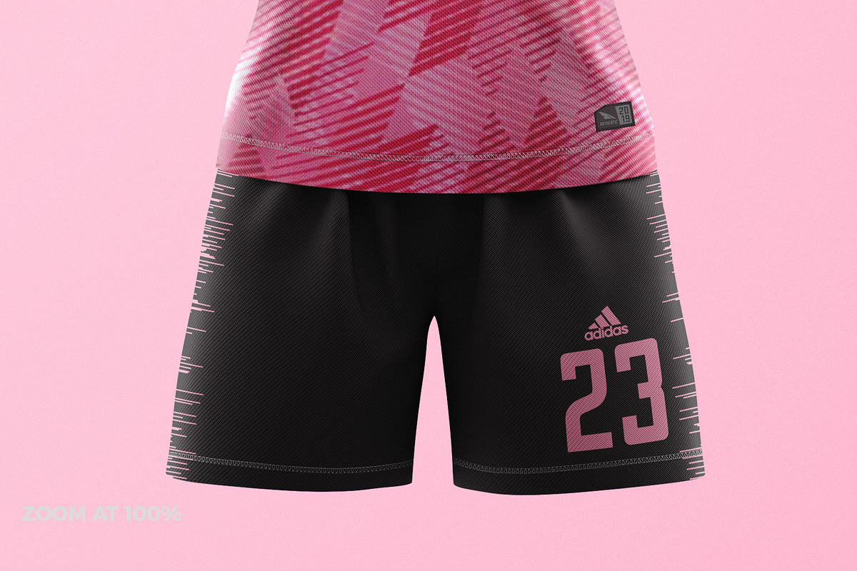 Women's Soccer Kit Mockup - Front, an Apparel Mockup by thedesignshark (Photo 7 of 12)