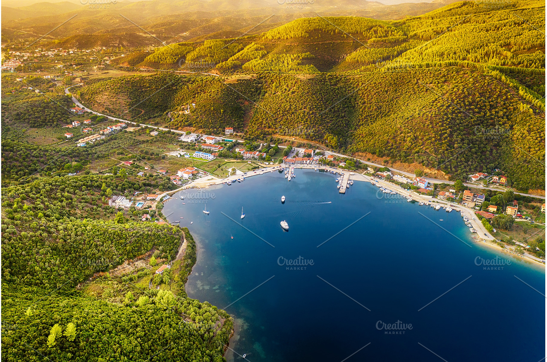 Halkidiki from Above, Greece, a Nature Photo by Nature and travel
