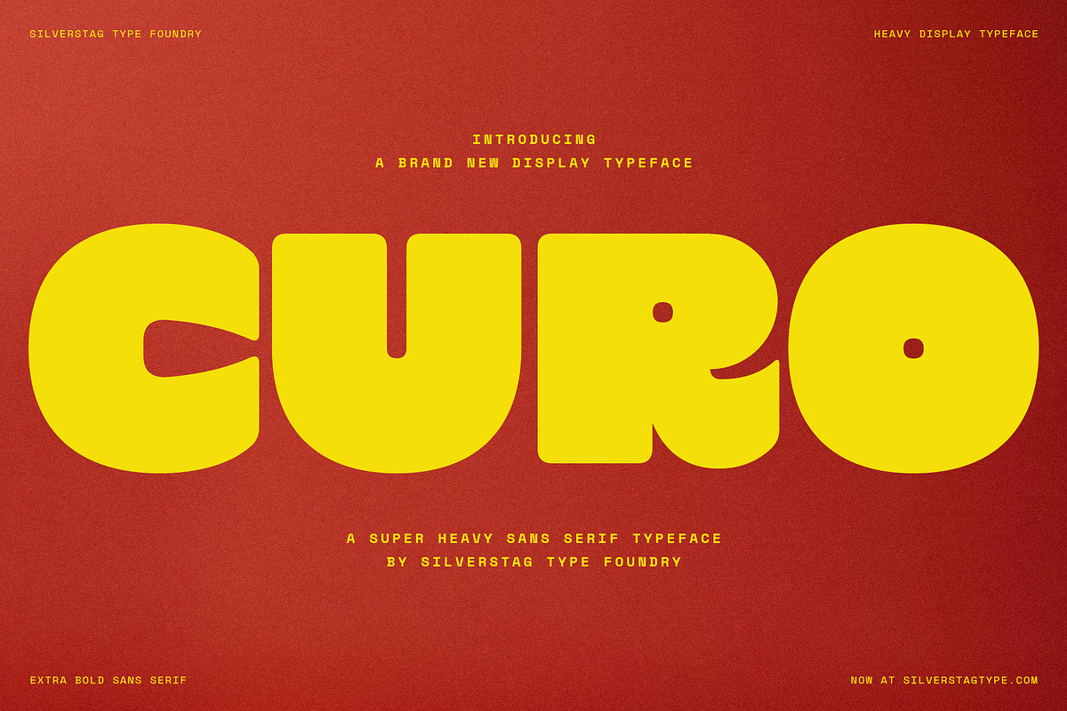 SLTF Curo - Heavy Display Typeface, a Sans Serif Font by SilverStag Type Foundry (Photo 1 of 20)