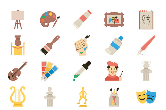 Art & Creativity Icons Set preview 2