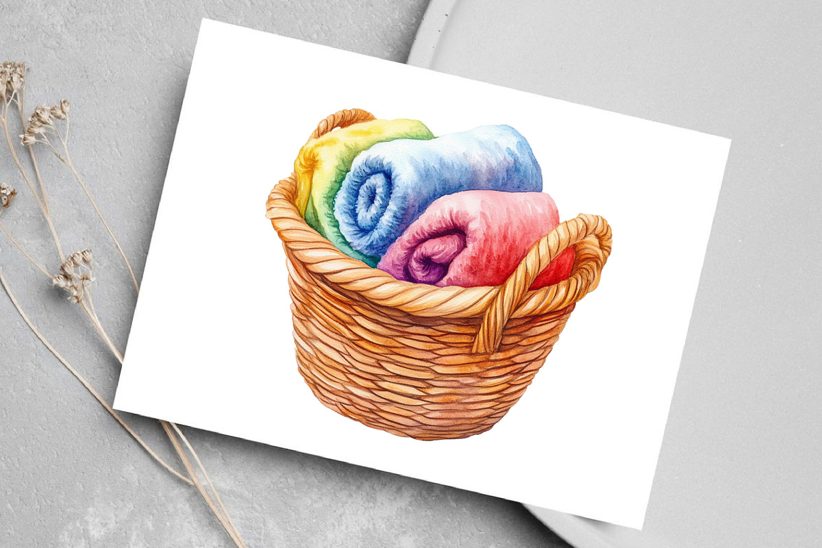 Watercolor Spa Day Clipart Bundle, an Illustration by Canvas Craft (Photo 6 of 7)
