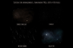 Starlight Night Sky Overlays