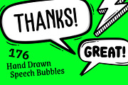 Hand Drawn Speech Bubbles – Doodles, an Object Graphic by crafty (Thumbnail 10 of 10)