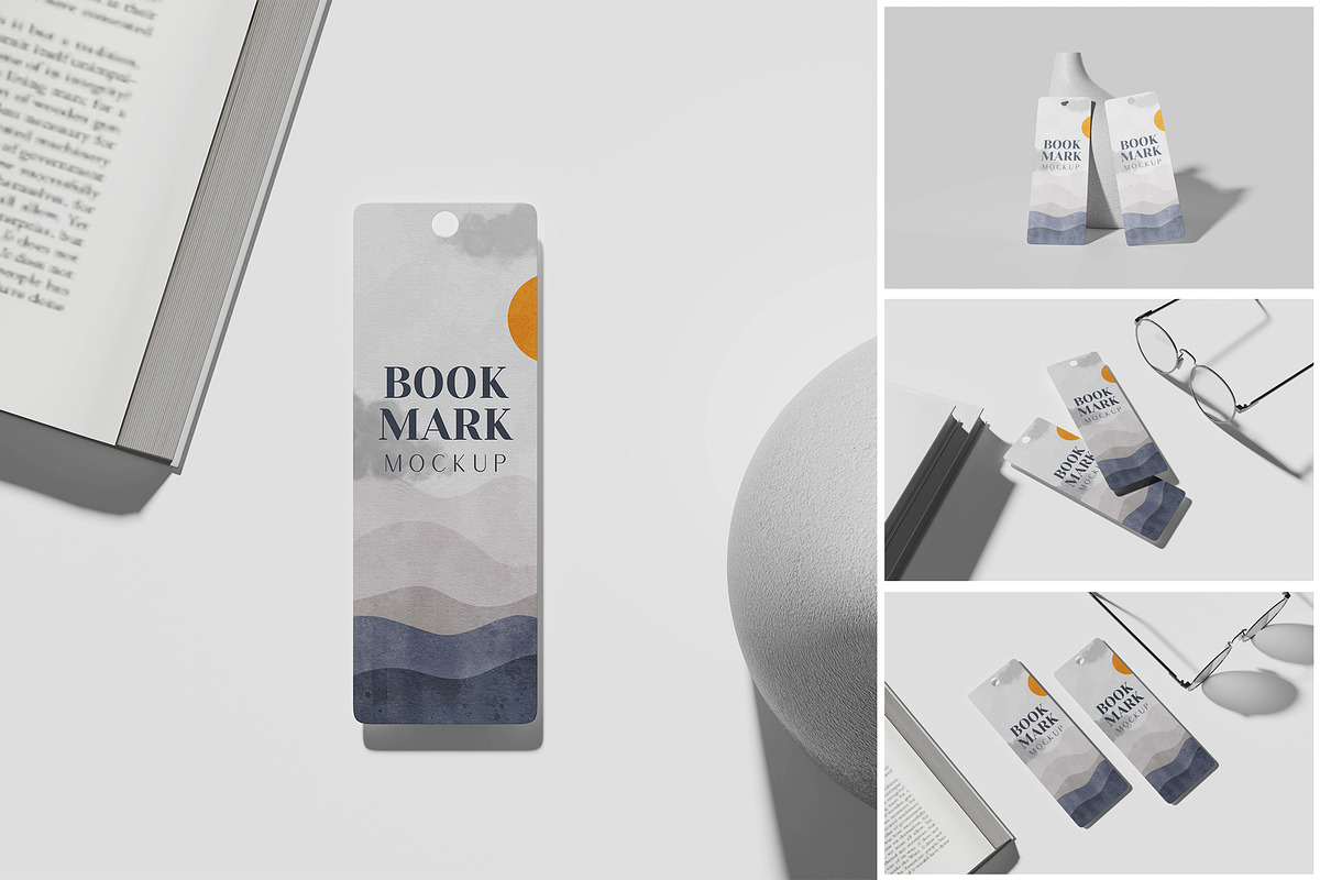 Bookmark Mockup, a Product Mockup by MrLetters (Photo 1 of 5)