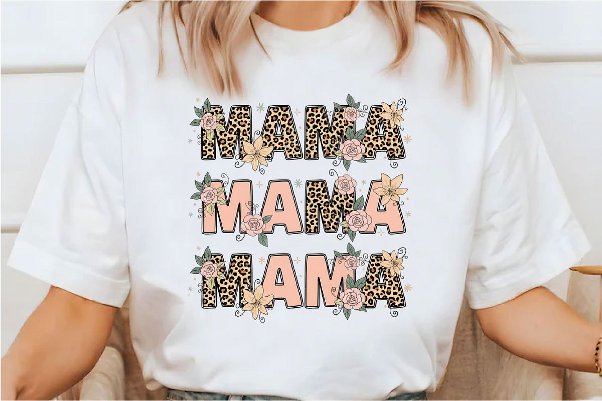 Leopard Mama Flower Mother's Day PNG, an Illustration by Designking (Photo 5 of 6)