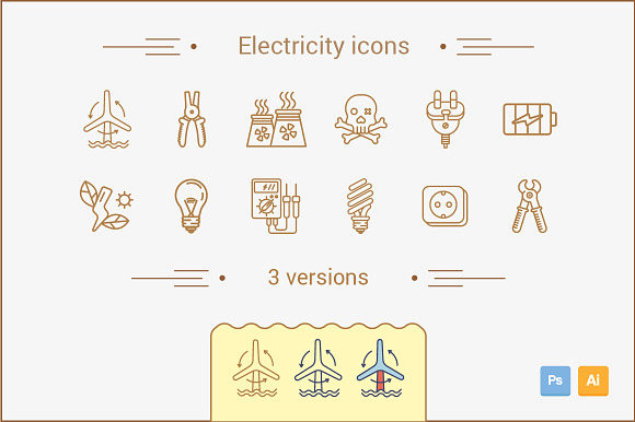Electricity Icons.