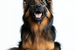 Happy German Shepherd Dog Portrait S, an Animal Photo by Pixeness Studio
